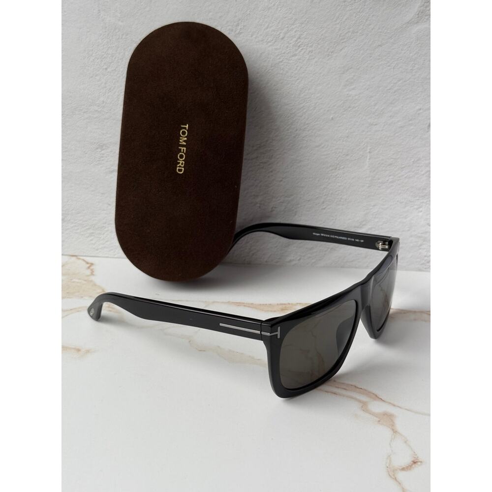 NEW Tom Ford FT0513-N Morgan Polarized Sunglasses Black - Picture 3 of 9